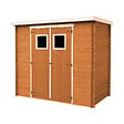 TIMBELA - Lot de produits de protection pour la peinture des maisons en bois – 5 l de blanc + 5 l de teck - Pour une surface extérieure en bois de 28 à 36 m2 - vignette