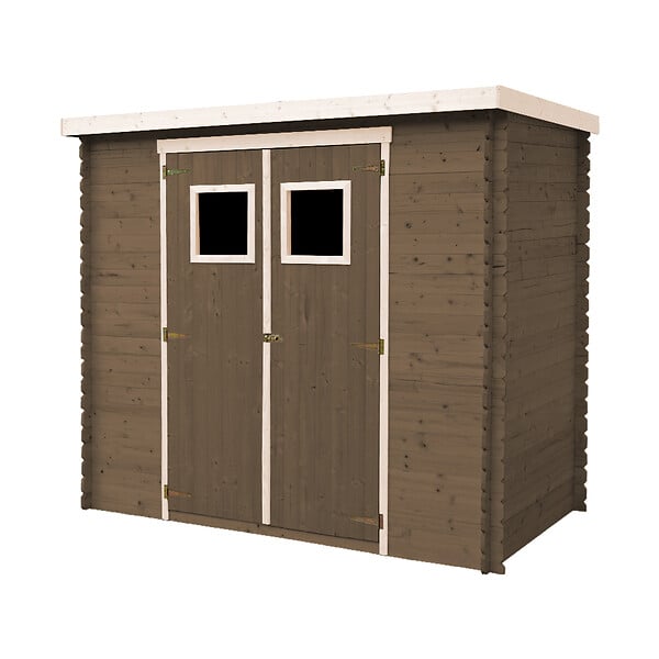 TIMBELA - Lot de produits de protection pour la peinture des maisons en bois – 5 l de blanc + 5 l de noir - Pour une surface extérieure en bois de 28 à 36 m2 - large