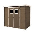 TIMBELA - Lot de produits de protection pour la peinture des maisons en bois – 5 l de blanc + 5 l de noir - Pour une surface extérieure en bois de 28 à 36 m2 - vignette