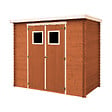TIMBELA - Lot de produits de protection pour la peinture des maisons en bois – 5 l de blanc + 5 l de acajou  - Pour une surface extérieure en bois de 28 à 36 m2 - vignette