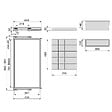 EMUCA - Kit de organisateur de tiroirs, plateau auxiliaire et cadre de coulissage soft close pour armoires, réglable, module 900mm, Gris pierre - vignette
