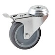 AVL - Roulette Å“il trou pivotant à  frein diamètre 50mm en caoutchouc gris - AVL - 550950H - vignette