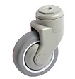 AVL - Roulette polyamide caoutchouc gris 125mm à  oeil pivotante avec frein - AVL - 590893DR - vignette