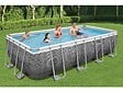 BESTWAY - Piscine tubulaire Power Steel - Rectangulaire - L549xH122xP274cm - vignette