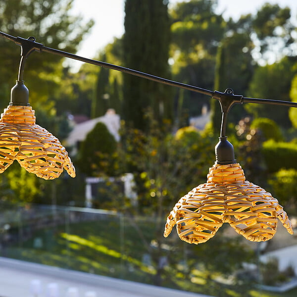 LUMISKY - Guirlande connectable FLOWER 7 ampoules E27 6M - large