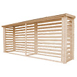 TIMBELA - TIMBELA M203 Abri à bûches - H199 x l112 x L450 cm/ 4m2 - vignette