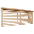 TIMBELA - TIMBELA M203 Abri à bûches - H199 x l112 x L450 cm/ 4m2 - vignette