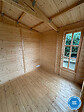 TIMBELA - Abri de jardin en bois 6 m2 - avec des bardeaux bitumineux - M334FB+H334FBGREY - vignette
