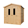 TIMBELA - Abri de jardin en bois I216xL206xH218 cm/ 3.53 m2 AVEC SOL TRAITÉ - M343C+M343G - vignette