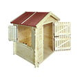 TIMBELA - Timbela M516-Maisonnette en bois pour enfants AVEC plancher - 112x146xH143cm /1.1m2 - vignette