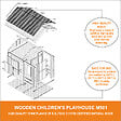TIMBELA - Timbela M501 Maison en bois pour enfants - 182x146xH145cm / 1.1m2 - vignette