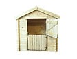 TIMBELA - Timbela M516-1 Maison en bois pour enfants SANS PLANCHER - 112x146xH143 cm / 1.1m2 - vignette