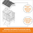 TIMBELA - Timbela M501B Maison en bois pour enfants 182x146xH205cm / 1.1m2 - vignette