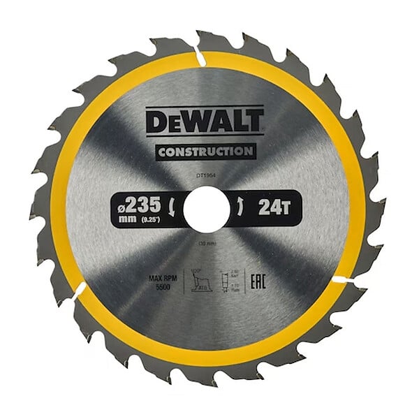 DEWALT - Lame de scie circulaire portative DEWALT Carbure Construction - large