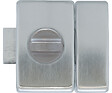 ABUS - Verrou Styl Bouton/Cylindre 45mm alu brossé + Cales - vignette