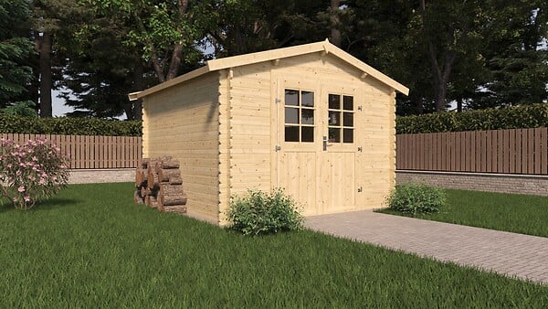CERLAND - Abri de jardin en bois Vallo SU - L.298xP.298xH.225.5cm - large