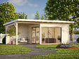 PALMAKO - Studio de jardin bois Andrea ép.44mm - L.715xH.264xP.402cm - vignette