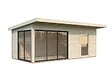 PALMAKO - Studio de jardin en bois Andrea 44mm - L.639xH.264xP.402cm - vignette