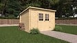 CERLAND - Abri de jardin en bois Vallo Modern - L.298xH.204.4xP.298cm - vignette