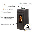 INTERSTOVES - Poêle à granules MARINA 13 Etanche sortie Concentrique sur le dessus - - vignette