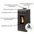 INTERSTOVES - Pack Poêle à granules MARINA 11 Etanche sortie Concentrique sur le dessus + Kit Conduit Vertical 80/ - vignette