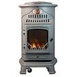 UNIVERSAL - Poêle à gaz Fonte véritable 3.4KW Gris Effet feu de bois Chauffage d'appoint Provence UNIVERSAL - vignette