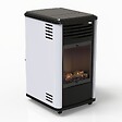SAHARA - Chauffage à gaz 3.4 KW mobile Effet feu Blanc et Noir + Tuyau gaz + Détendeur butane Manhattan Sahara - vignette