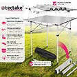 TECTAKE - Table pliante de camping en aluminium avec housse, 70 x 70 x 70 cm gris - vignette
