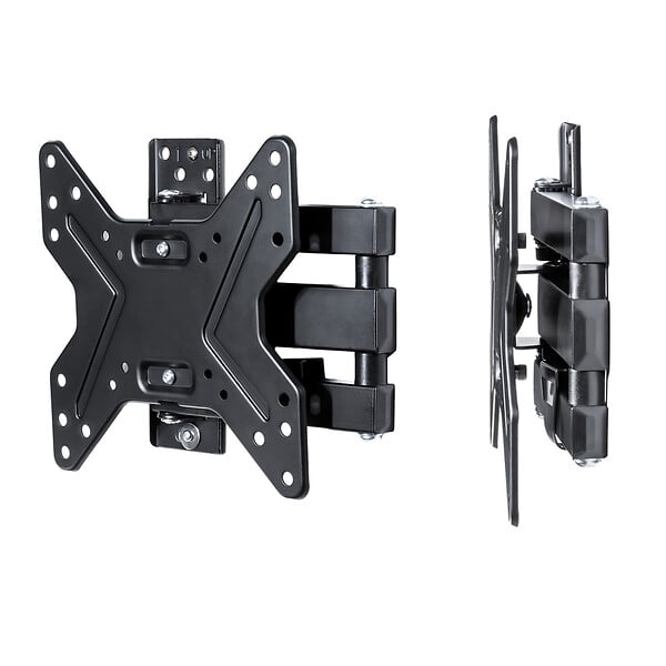 TECTAKE - Support mural TV 17"- 42" orientable et inclinable noir - large