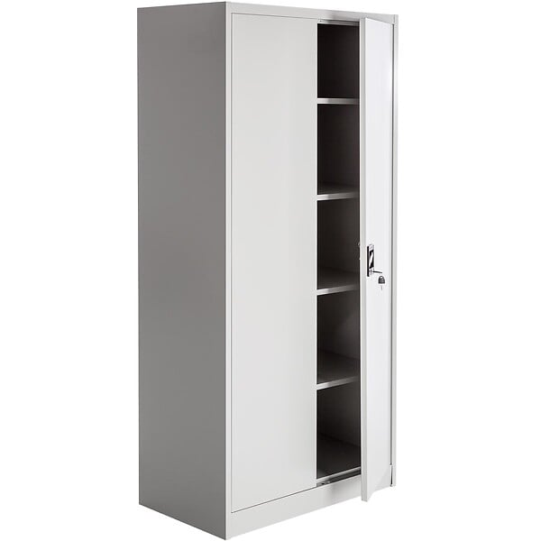 TECTAKE - Lot de armoires métallique à dossiers 5 niveaux 180x90x40cm gris - large