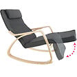 TECTAKE - Fauteuil à bascule Onda gris foncé - vignette