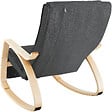 TECTAKE - Fauteuil à bascule Onda gris foncé - vignette