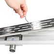 TECTAKE - Caniveau de douche design 1 gris - vignette