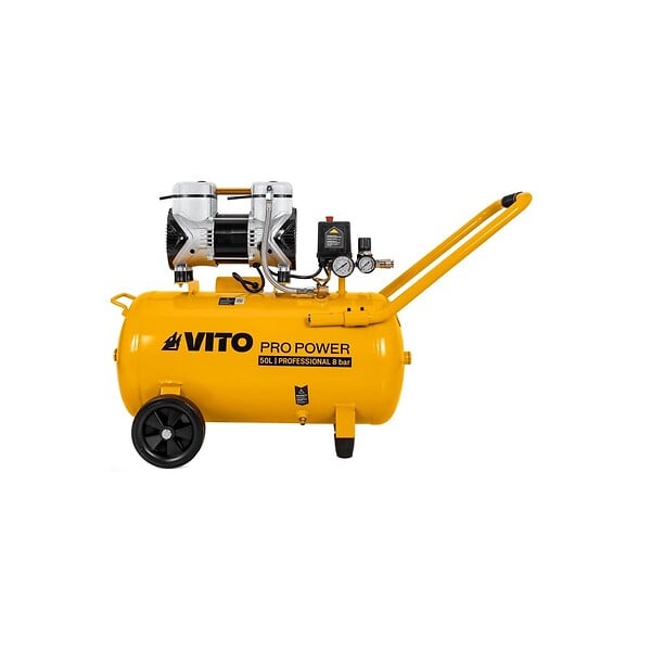 VITO - Compresseur d'air Sans Huile Silencieux 50 Litres 8 Bar 2CV 1.5KW 115 Psi VITO - large