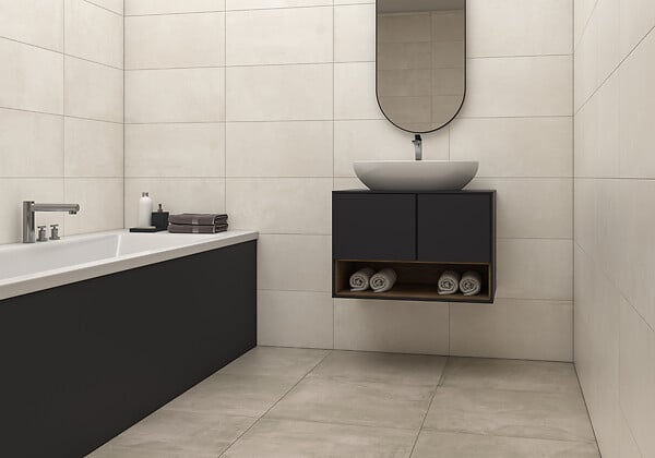 ECOCERAMIC - Carreau de sol Aston - Marfil - 30.4x60.8cm - large