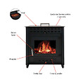 INTERSTOVES - POÊLE À BOIS NOA 9 | BÛCHES 50CM - - vignette