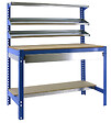 SIMON RACK - Simon Rack - Kit Etabli 1440x900x600mm Charge 400Kg - SIMONWORK BT-1 BOX 900 BLEU/BOIS SIMONRACK - vignette