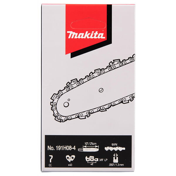MAKITA - Chaîne MAKITA 191H08-4  25 cm pour tronçonneuses BUC250/ DUC252 / DCS230T / DCS232 / DCS3410TH - large