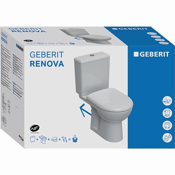 GEBERIT - Pack WC sortie horizontale RENOVA - large