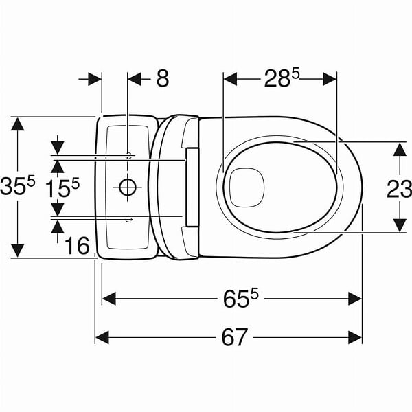 GEBERIT - Pack WC sortie horizontale RENOVA - large
