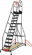 FIMM - Escabeau de rayonnage 13 marches à  immobilisation automatique 150 kg - FIMM - 830008818 - vignette