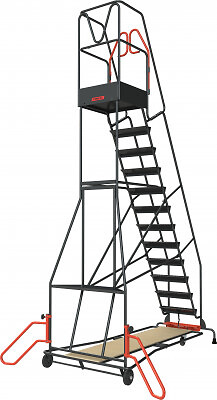 FIMM - Escabeau de rayonnage 13 marches à  immobilisation automatique 150 kg - FIMM - 830008818 - large