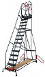 FIMM - Escabeau de rayonnage 15 marches à  immobilisation automatique 150 kg - FIMM - 830008820 - vignette