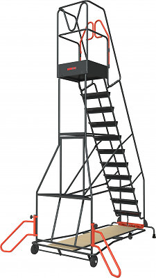 FIMM - Escabeau de rayonnage 12 marches à  immobilisation automatique 150 kg - FIMM - 830008817 - large