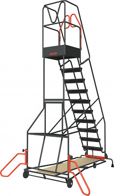 FIMM - Escabeau de rayonnage 11 marches à  immobilisation automatique 150 kg - FIMM - 830008816 - large