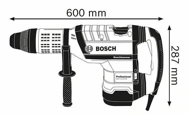 BOSCH - Perforateur BOSCH GBH 12-52 DV Professional SDS-Max 1700 W 19 J - large