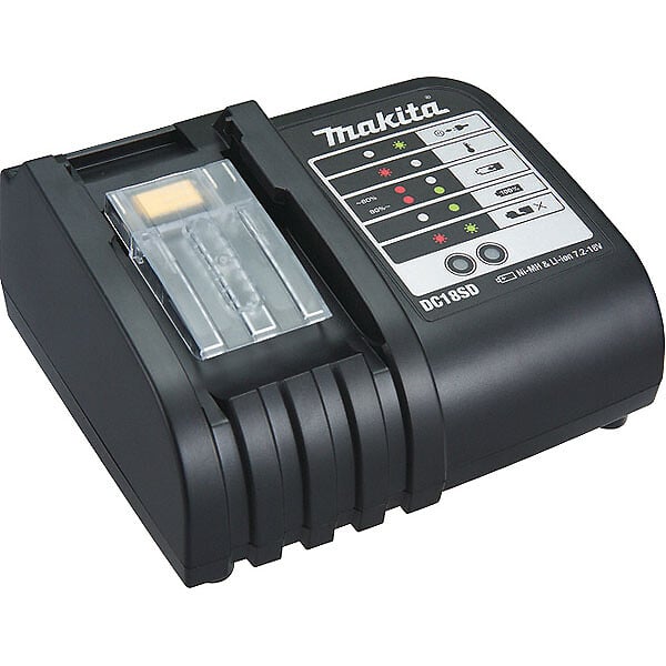 MAKITA - Chargeur MAKITA DC18SD Type glissière - 9,6 à 18 V Li-Ion - large