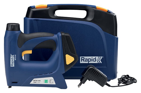 RAPID - Agrafeuse-cloueuse électrique sans fil BTX140 pour agrafes 140/6-14 mm - 8/15 mm - Coffret - RAPID-ISABERG - 5001387 - large