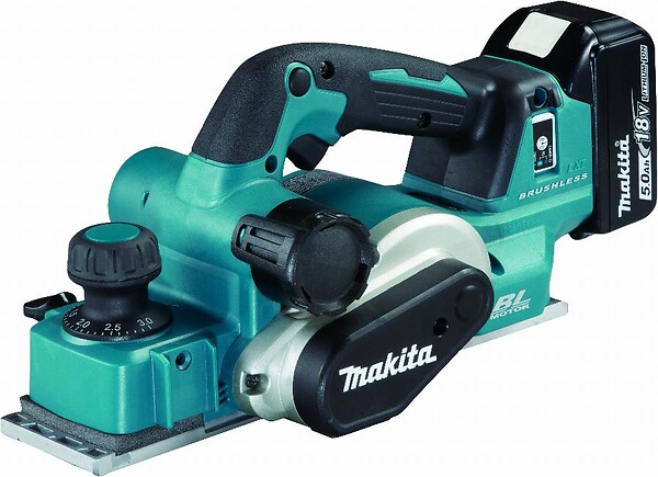 MAKITA - Rabot Brushless 82mm 2x5Ah 18V LXT ® MAKITA DKP181RTJU en Coffret + puce AWS - large