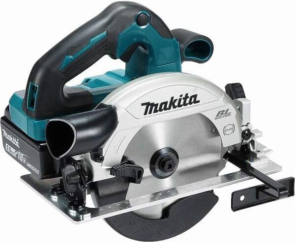 MAKITA - Scie circulaire Brushless Ø 165 mm 2x5Ah 18V LXT ® MAKITA DHS660RTJU  en coffret + puce AWS - large